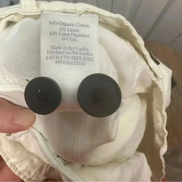 Everlane the tourist organic cotton high waist wide leg shorts size 10 - Picture 10 of 12